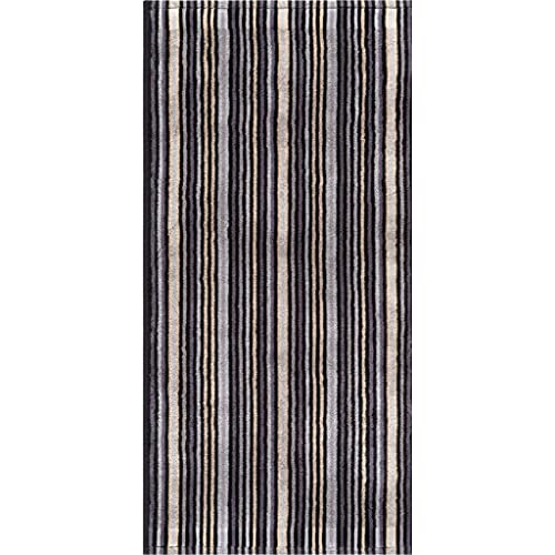 Egeria Combi Stripes Anthracite 500 g/m² Duschtuch 70x140cm 100% Baumwolle von Egeria