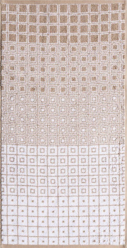 Egeria Handtuch Kaya, Jacquard-Walkfrottier (1-St), graphisches Dessin, 100% Baumwolle von Egeria