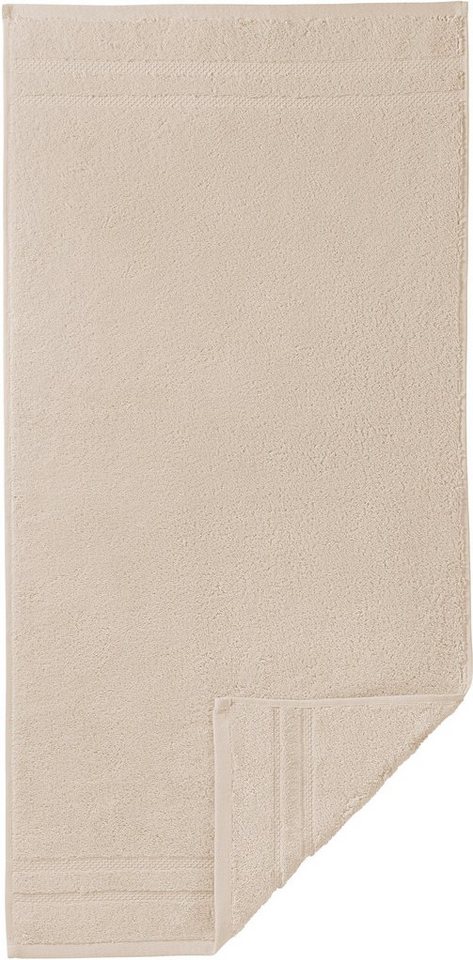 Egeria Handtuch Micro Touch, Walkfrottee (1-St), Streifenbordüre, extrem saugfähig & flauschig, 100% Baumwolle von Egeria