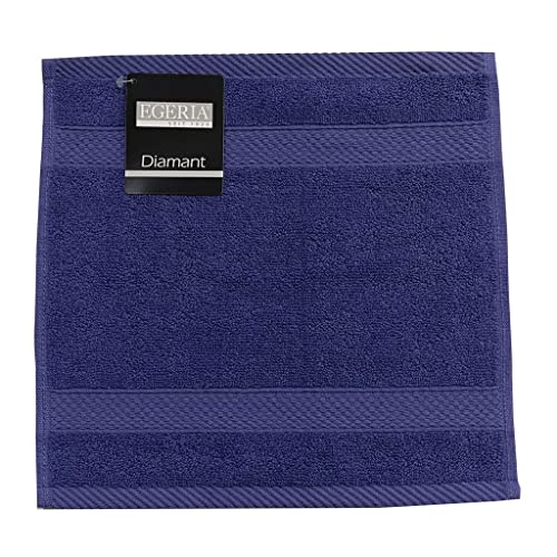 Egeria Handtücher Diamant Violet Blue - 374 Seiflappen 30x30 cm von Egeria