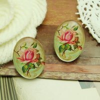 4Pcs(18x25mm Handgemachte Foto Glas Cabochon | G05 von EggcellentCraftStore