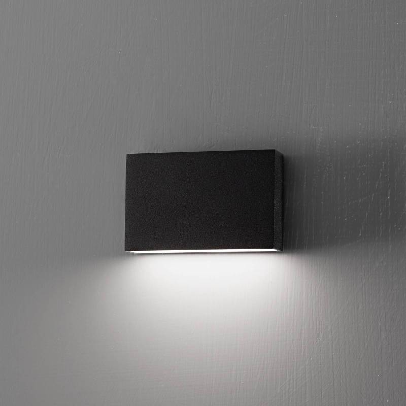 Egger DLS LED-Außenwandleuchte Flatbox schwarz 11x7 cm Alu Egger DLS LED-Außenwandleuchte Flatbox schwarz 11x7 cm Alu von Egger Licht