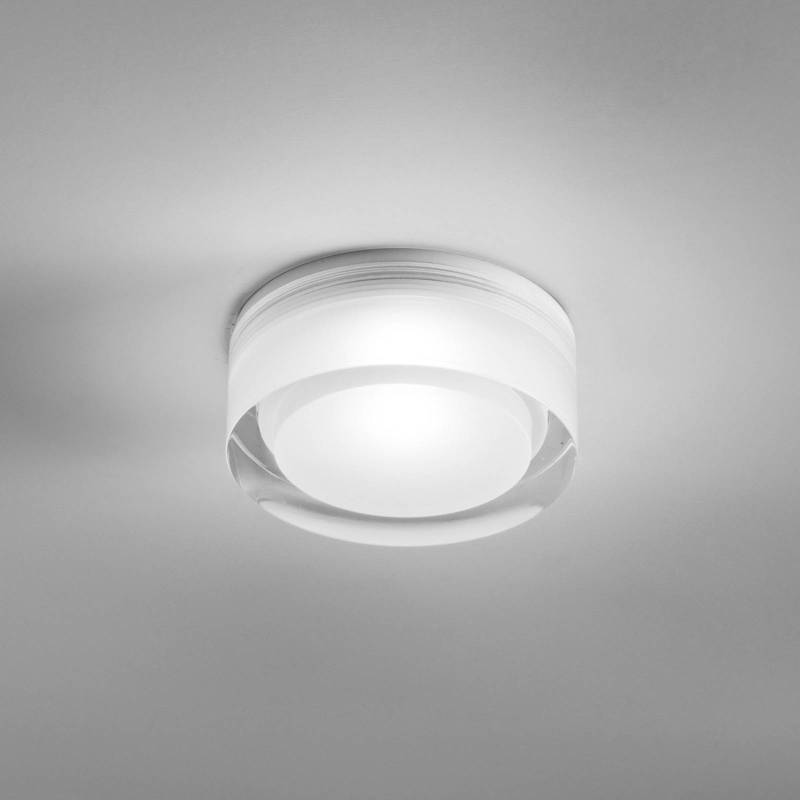 Egger DLS Einbauleuchte Phoenix, weiß, Ø 9 cm, Acryl 3.000 K von Egger Licht