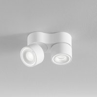 Egger Licht Clippo Duo LED Wand- / Deckenstrahler, Dim-to-Warm, Rückläufer weiß / weiß von Egger Licht