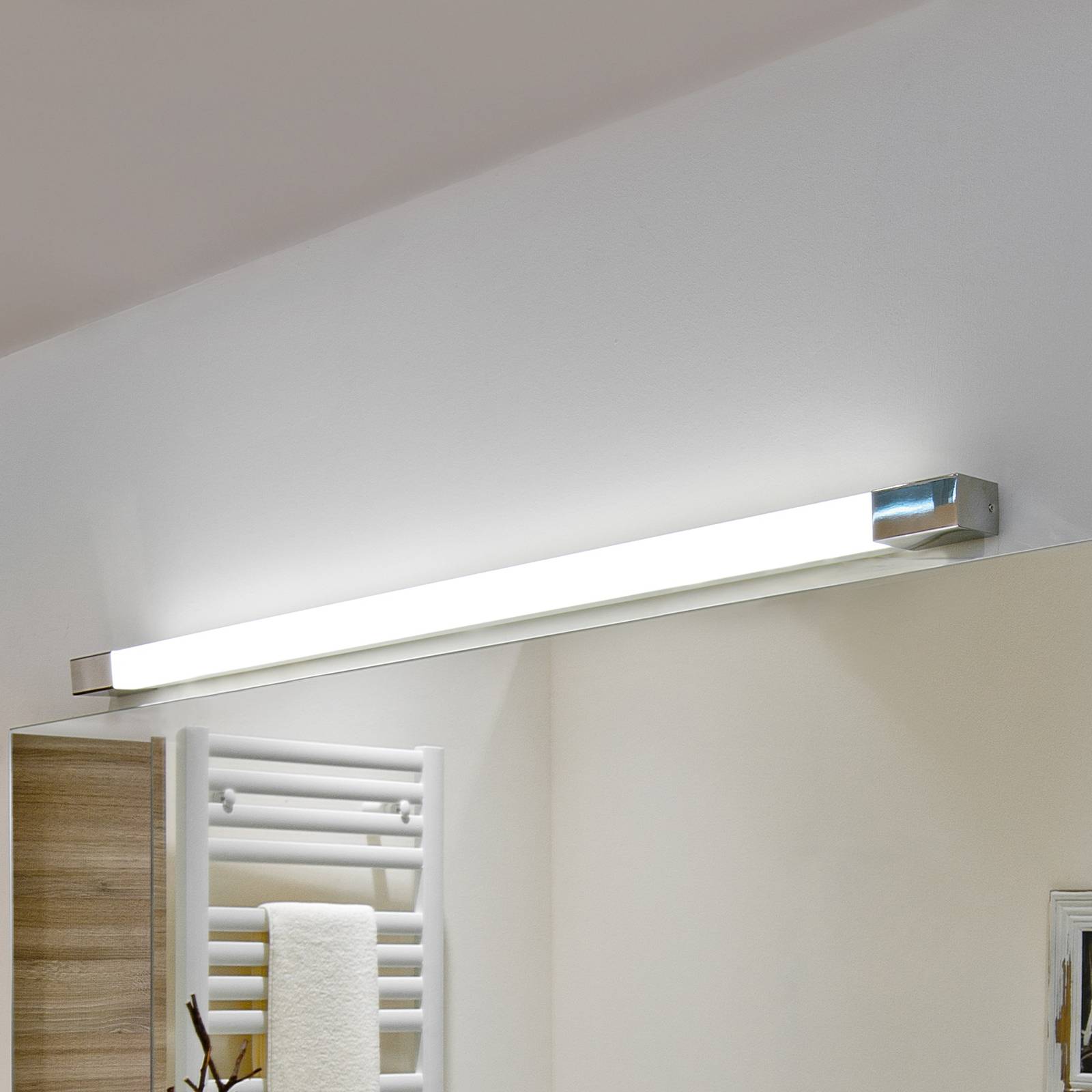 Egger Supreme LED-Wandleuchte, edelstahl, 130 cm von Egger Licht