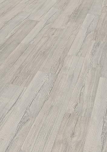 EGGER Elva Eiche grau Home Laminatboden EHL145 (10mm, 1,746m²) | authentische Holzoptik | | Einfache Verlegung durch CLIC It System | Praktisch & wertbeständig von Egger