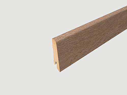 EGGER Home Sockelleiste hell braun L283 Fußleiste | Bodenleiste 2,4m passt zu EHL029 Woodwork Eiche von Egger