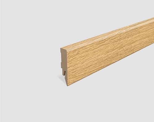 EGGER Sockelleiste Eiche hellbraun L700 | neues kubisches Profil | passend zu Fußboden Nord Eiche hellbraun von Egger