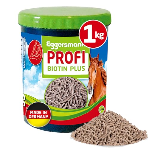 Eggersmann Mein Pferdefutter Profi Biotin Plus 1 kg – Ergänzungsfuttermittel für Pferde – Mit Biotin & Zink zur Unterstützung von Haut, Fell & Hufe – Bei Mauke, Ekzemen & Hufproblemen von Eggersmann Mein Pferdefutter