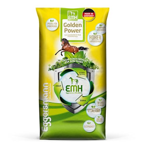 Eggersmann EMH Golden Power Müsli 15 kg – Energiereiches Pferdemüsli für Sportpferde – Haferfreies Pferdefutter – Natürliches Eggersmann Pferdefutter Eggersmann EMH Golden Power Müsli 15 kg – Energiereiches Pferdemüsli für Sportpferde – Haferfreies Pferdefutter – Natürliches Eggersmann Pferdefutter von Eggersmann Mein Pferdefutter
