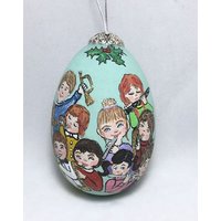 Elf Pipers Piping, Handgemalte Weihnachtsverzierung Elf Pipers Piping, Handgemalte Weihnachtsverzierung von EggshellART