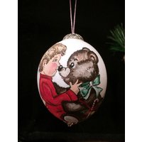 "Handbemalter Christbaumschmuck "Baby's Braut Christms" von EggshellART