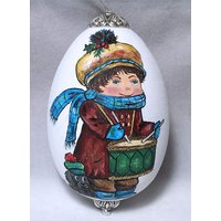 "Handbemalter Weihnachtsanhänger "The Little Trommler" von EggshellART