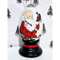 Handbemalter Weihnachtsschmuck, Santa Handbemalter Weihnachtsschmuck, Santa von EggshellART