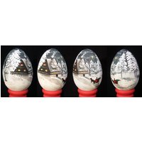 Handbemalter Weihnachtsschmuck, Schlitten Handbemalter Weihnachtsschmuck, Schlitten von EggshellART