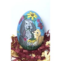 Handbemaltes Osterei, Hase Handbemaltes Osterei, Hase von EggshellART