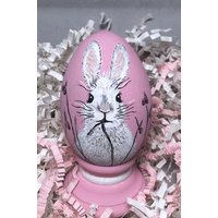 Handbemaltes Osterei, Osterhase von EggshellART