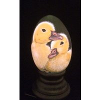 Osterei Ornament - Handgemalte Mutter Und Küken Osterei Ornament - Handgemalte Mutter Und Küken von EggshellART