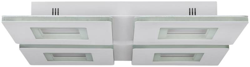 Eglo Connect LED Deckenleuchte Padrogiano-Z weiß 45 x 45 cm mit vier Quadraten von Eglo Connect