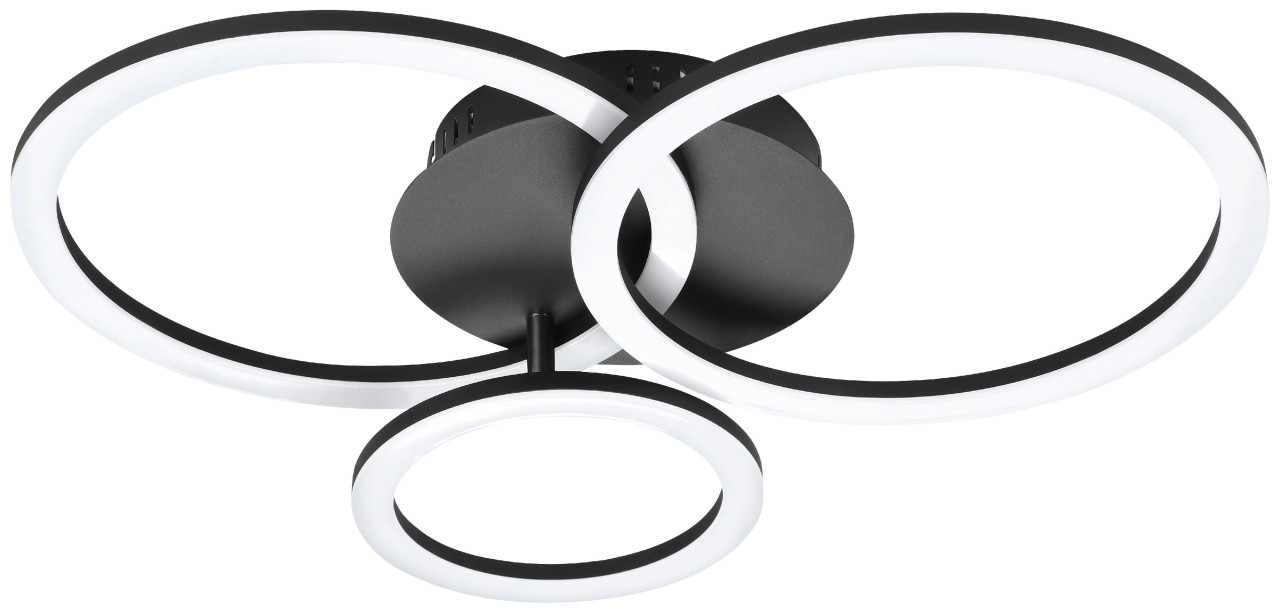 Eglo Connect LED Deckenleuchte Parrapos-Z schwarz 54,5 x 44,5 cm Eglo Connect LED Deckenleuchte Parrapos-Z schwarz 54,5 x 44,5 cm von Eglo Connect
