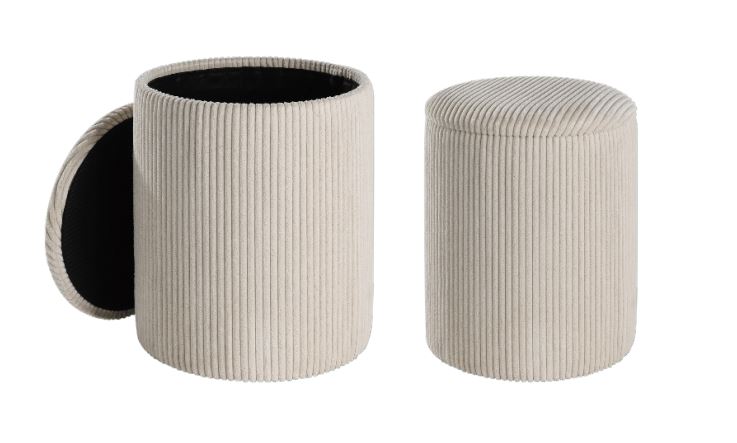 Eglo Living Hocker 2er Set VAVATENINA in Cord Creme Eglo Living Hocker 2er Set VAVATENINA in Cord Creme von Eglo Living