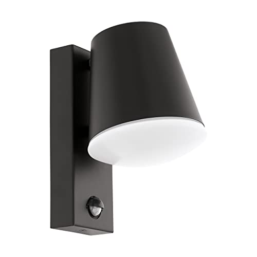 EGLO Außen-Wandlampe Caldiero, 1 flammige Außenleuchte inkl. Bewegungssensor, Sensor-Wandleuchte aus Stahl und Kunststofff, Farbe: Anthrazit, weiß, Fassung: E27, IP44 EGLO Außen-Wandlampe Caldiero, 1 flammige Außenleuchte inkl. Bewegungssensor, Sensor-Wandleuchte aus Stahl und Kunststofff, Farbe: Anthrazit, weiß, Fassung: E27, IP44 von EGLO