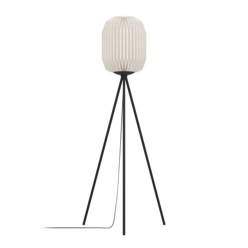 Belgrave Stehlampe Bodenleuchte Lampe Schwarz Weiß Metall Höhe 1415 Cm E27 Spot B-Ware von Eglo
