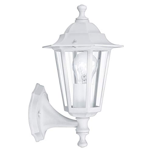 EGLO Außen-Wandlampe Laterna 5, 1 flammige Außenleuchte, Wandleuchte aus Aluguss und Glas, Farbe: Weiß, Fassung: E27, IP44 EGLO Außen-Wandlampe Laterna 5, 1 flammige Außenleuchte, Wandleuchte aus Aluguss und Glas, Farbe: Weiß, Fassung: E27, IP44 von EGLO