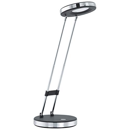 EGLO LED Tischlampe Gexo, 1 flammige Tischleuchte, Klassisch, Schreibtischlampe aus hochwertigem Kunststoff und Stahl, Bürolampe in Schwarz, Chrom EGLO LED Tischlampe Gexo, 1 flammige Tischleuchte, Klassisch, Schreibtischlampe aus hochwertigem Kunststoff und Stahl, Bürolampe in Schwarz, Chrom von EGLO