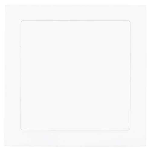 EGLO LED-Einbauspotleuchte Fueva 1 aus Metallguss in weiss Durchmesser 22,50cm, Chrom, Integriert, 16.5 W von EGLO