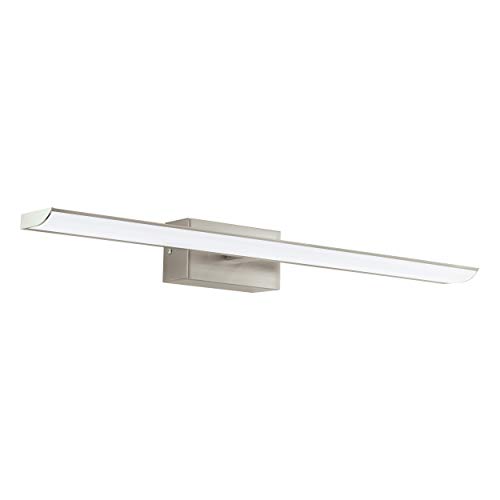 EGLO LED Spiegelleuchte Tabiano, Lampe Spiegel Badezimmer, Stahl in nickel-matt, Kunststoff in weiss neutralweiß EGLO LED Spiegelleuchte Tabiano, Lampe Spiegel Badezimmer, Stahl in nickel-matt, Kunststoff in weiss neutralweiß von EGLO
