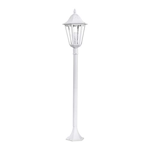 EGLO Außen-Stehlampe Navedo, 1 flammige Außenleuchte, Stehleuchte aus Aluguss und Glas, Farbe: Weiß, Fassung: E27, H: 120 cm, IP44 EGLO Außen-Stehlampe Navedo, 1 flammige Außenleuchte, Stehleuchte aus Aluguss und Glas, Farbe: Weiß, Fassung: E27, H: 120 cm, IP44 von EGLO