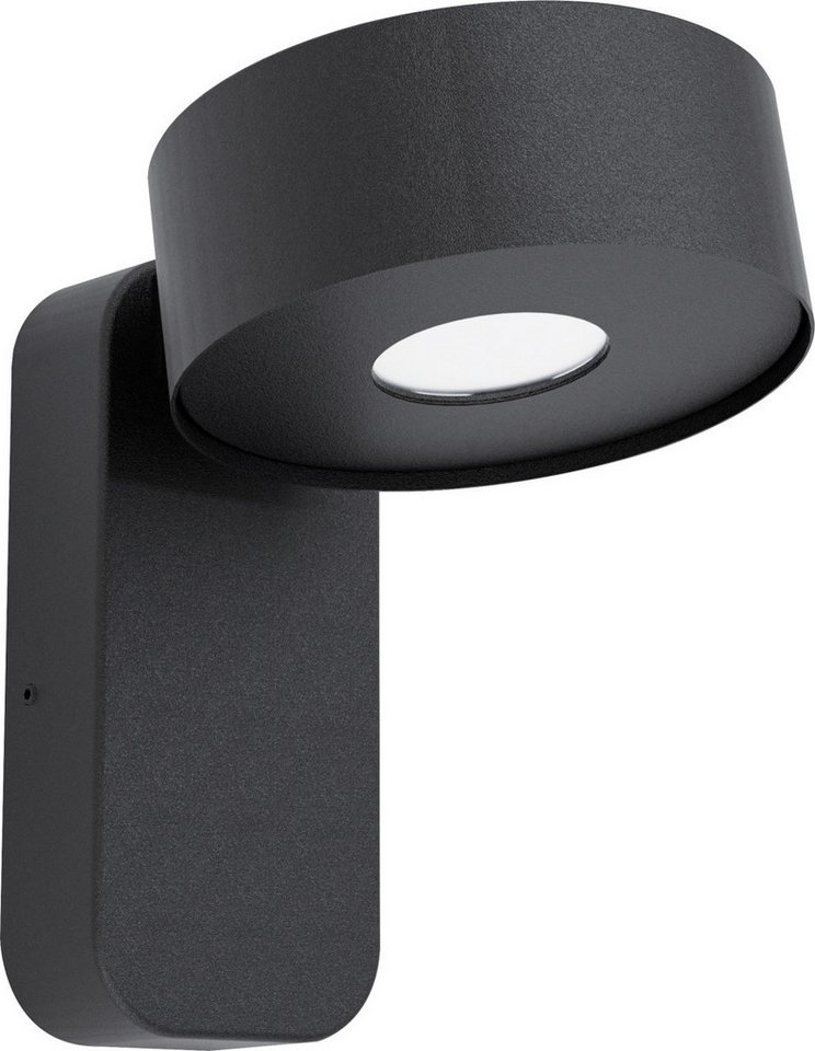 EGLO LED Außen-Wandleuchte Eglo Außen-Wandleuchte Palosco schwarz 17 x 11,5, Inkl. Leuchtmittel, Nicht dimmbar nicht Smart Home-fähig ohne Bewegungsmelder von Eglo