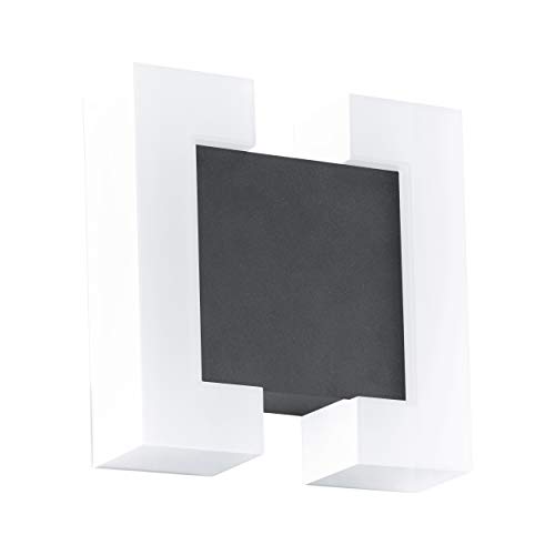 EGLO LED Außen-Wandlampe Sitia, 2 flammige Außenleuchte, Wandleuchte aus verzinktem Stahl und Kunststoff, Farbe: Anthrazit, weiß, IP44 EGLO LED Außen-Wandlampe Sitia, 2 flammige Außenleuchte, Wandleuchte aus verzinktem Stahl und Kunststoff, Farbe: Anthrazit, weiß, IP44 von EGLO