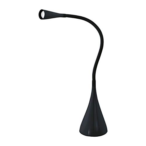 EGLO LED Tischlampe Snapora, 1 flammige Tischleuchte mit Touch, dimmbar, Schreibtischlampe Modern, Minimalismus aus hochwertigem Kunststoff und Aluminium, Bürolampe in Schwarz von EGLO