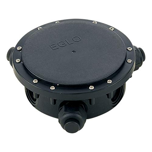 EGLO Outdoor Zubehör Connector Box, Kabel-Verteilerdose, 3 Leitungen, Material: Kunststoff, Farbe: Schwarz, IP68 von EGLO