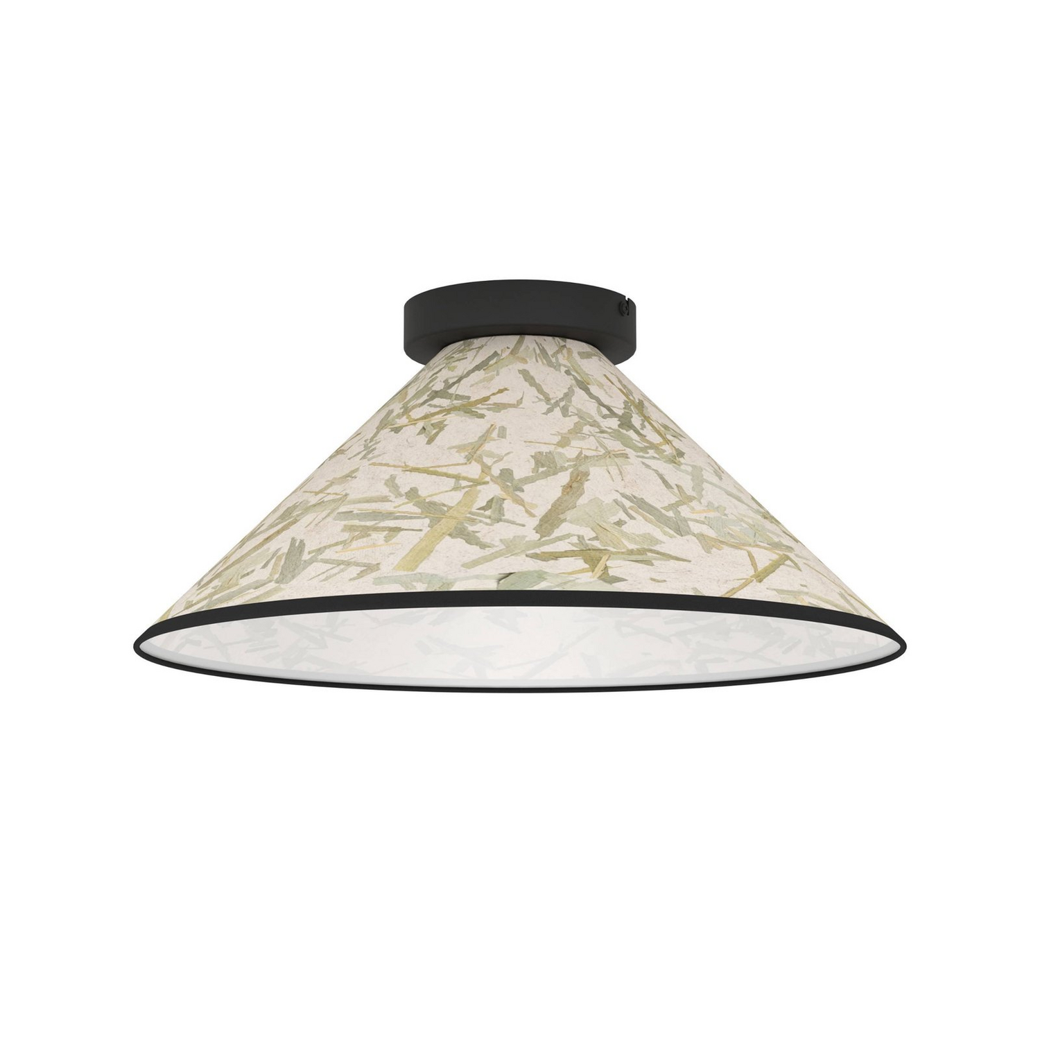 Eglo Deckenleuchte Oxpark ø 42 Cm Grün Weiß Schwarz Stoff Lampe Leuchte Spot B-Ware von Eglo
