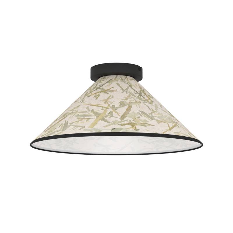 Eglo Deckenleuchte Oxpark ø 42 Cm Grün Weiß Schwarz Stoff Lampe Leuchte Spot B-Ware von Eglo