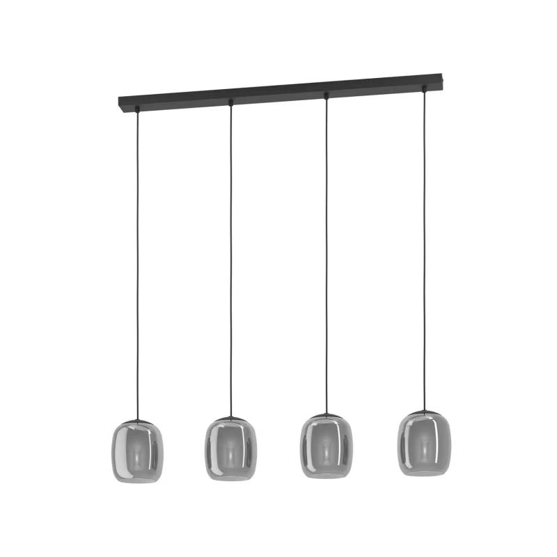 Eglo Hängeleuchte Ciampino Schwarz Grau Glas Deckenlampe Deckenleuchte Lampe B-Ware von Eglo