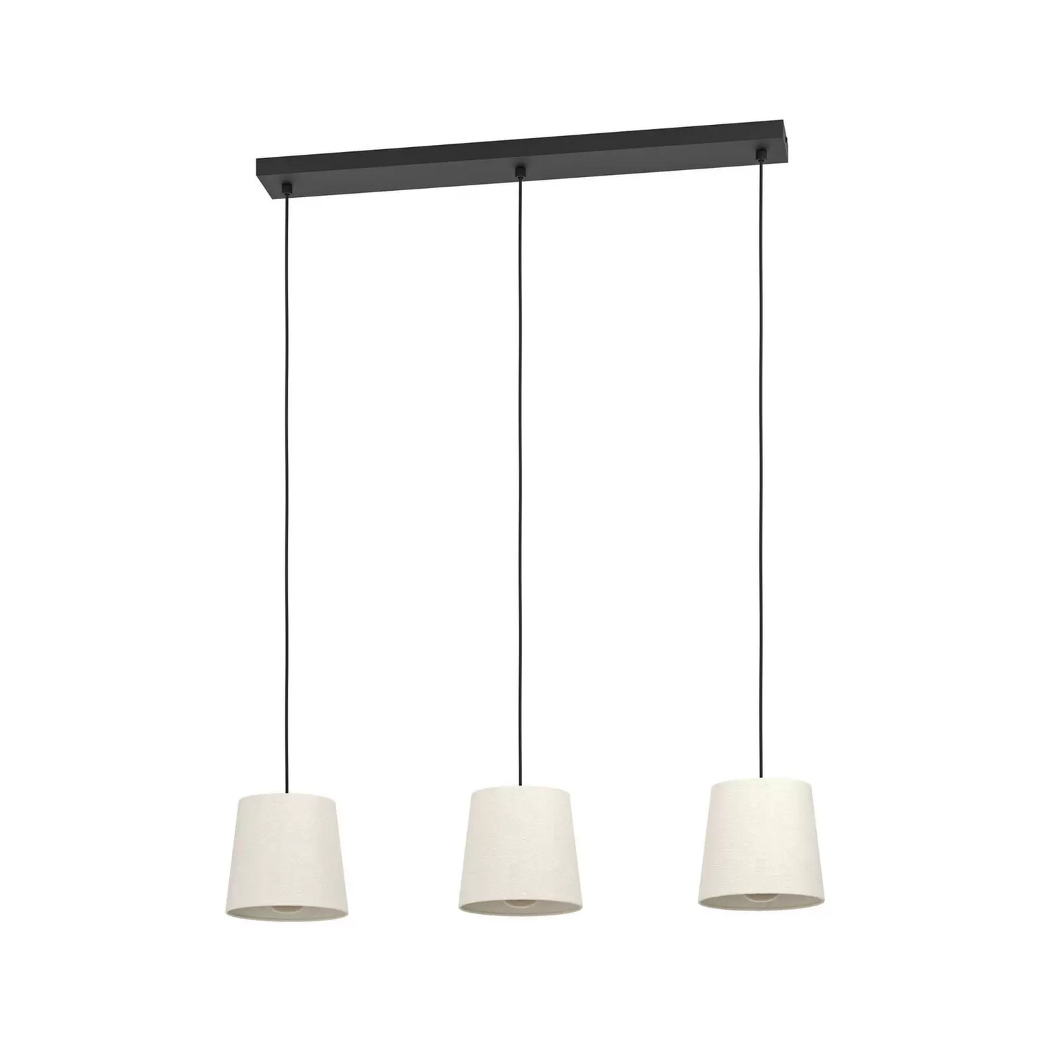 Eglo Hängeleuchte Febres Hängelampe Leuchte Lampe Länge 88cm Schwarz/Weiß 3 Flg. B-Ware von Eglo