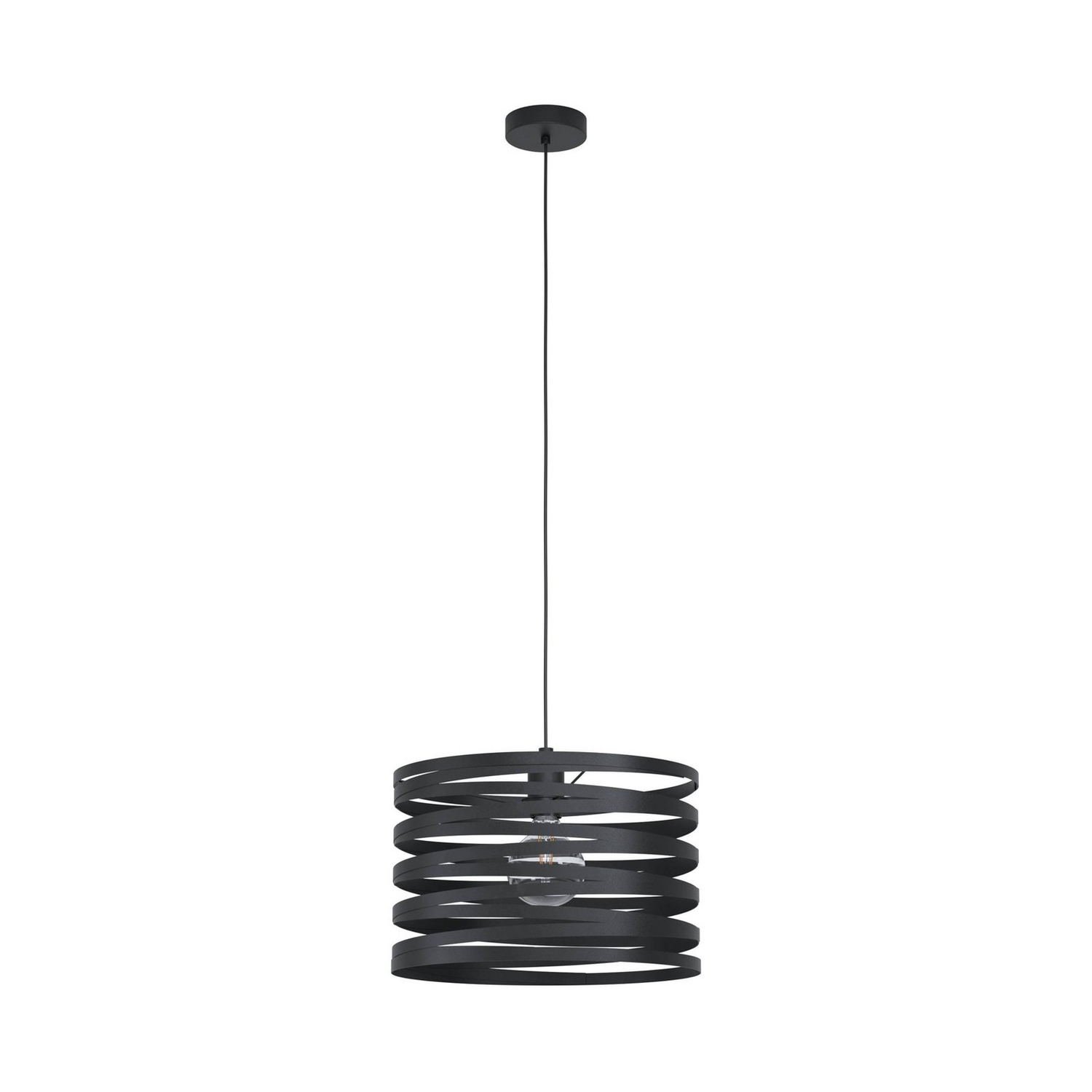 Eglo Hängeleuchte Lampe Schwarz Stahl ø37cm Cremella Beleuchtung Pendelleuchte B-Ware von Eglo