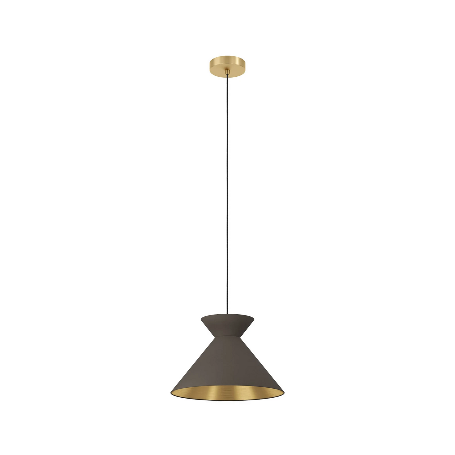 Eglo Hängeleuchte Nastasia Hängelampe Lampe Leuchte Cappuccino/Messing 1 Flammig B-Ware von Eglo