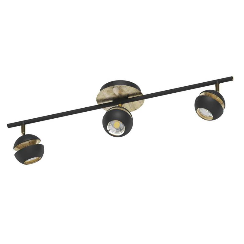 Eglo Led Deckenlampe Nocito Deckenlampe Lampe Licht 3 Flammig Gu10 Schwarz Gold B-Ware von Eglo