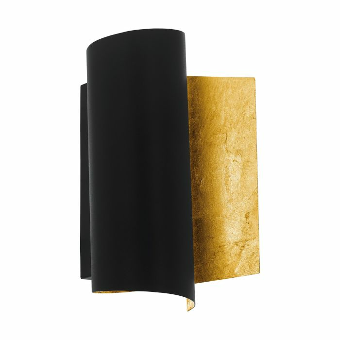 Eglo Led Wandleuchte Falicetto 1 Wandlampe Leuchte Lampe Licht E27 Schwarz/Gold  B-Ware von Eglo