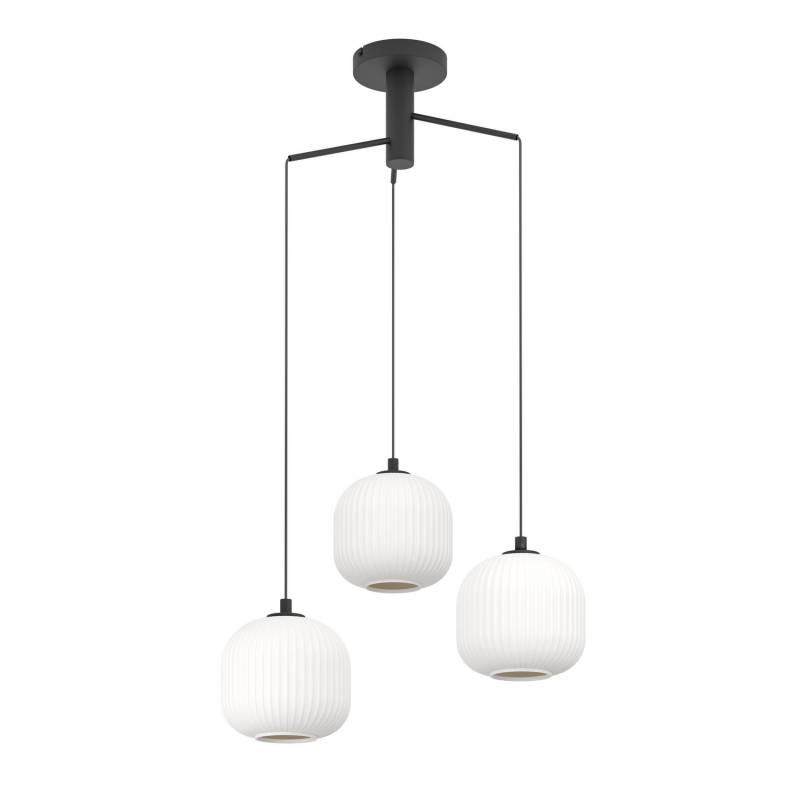Eglo Mantunalle Hängeleuchte Pendelleuchte Lampe ø 62 Cm Schwarz Weiß Leuchte B-Ware von Eglo
