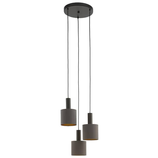 Eglo Pendellampe Concessa Deckenlampe Hängeleuchte 3 Flg E27 Cappuccino Gold B-Ware von Eglo