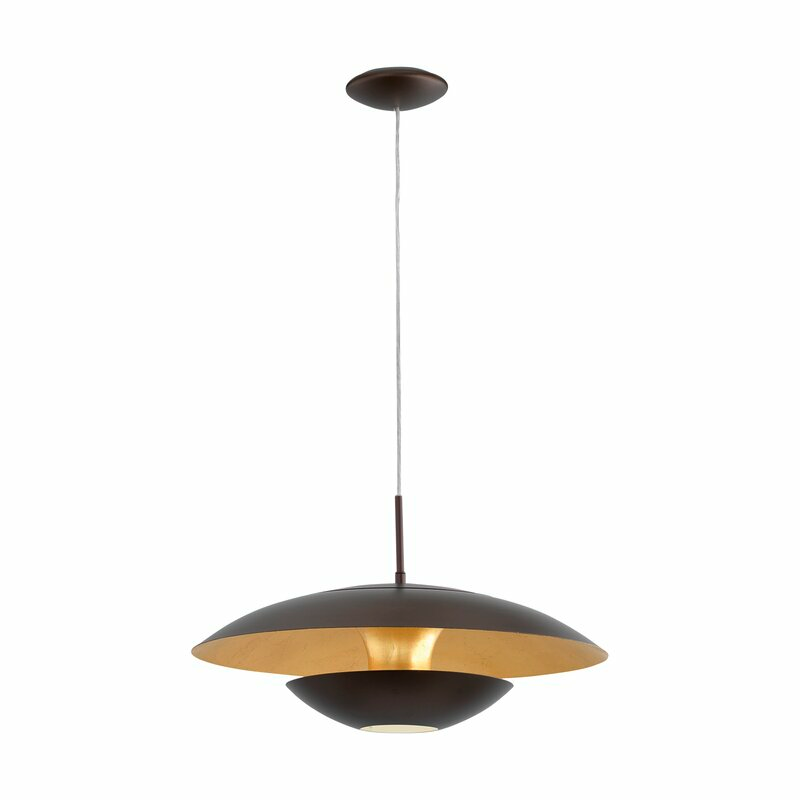 Eglo Pendelleuchte Nuvano 48cm Deckenlampe Hängeleuchte Lampe 1 Flg Braun Gol130 B-Ware von Eglo