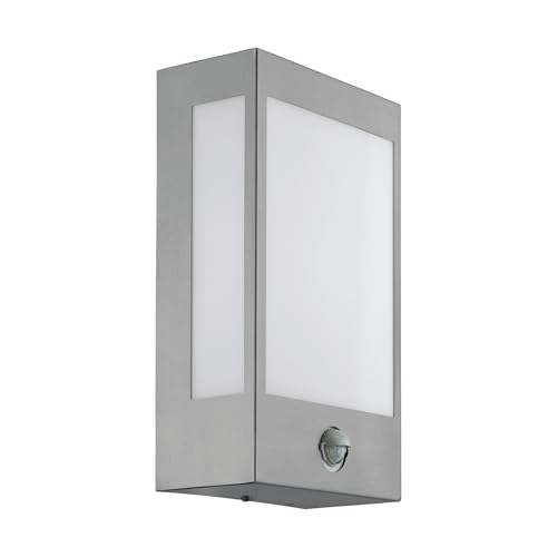 EGLO LED Außen-Wandlampe Ralora 1, 1 flammige Außenleuchte inkl. Bewegungsmelder, Sensor-Wandleuchte aus Edelstahl und Kunststoff, Farbe: Silber, weiß, IP44 EGLO LED Außen-Wandlampe Ralora 1, 1 flammige Außenleuchte inkl. Bewegungsmelder, Sensor-Wandleuchte aus Edelstahl und Kunststoff, Farbe: Silber, weiß, IP44 von EGLO