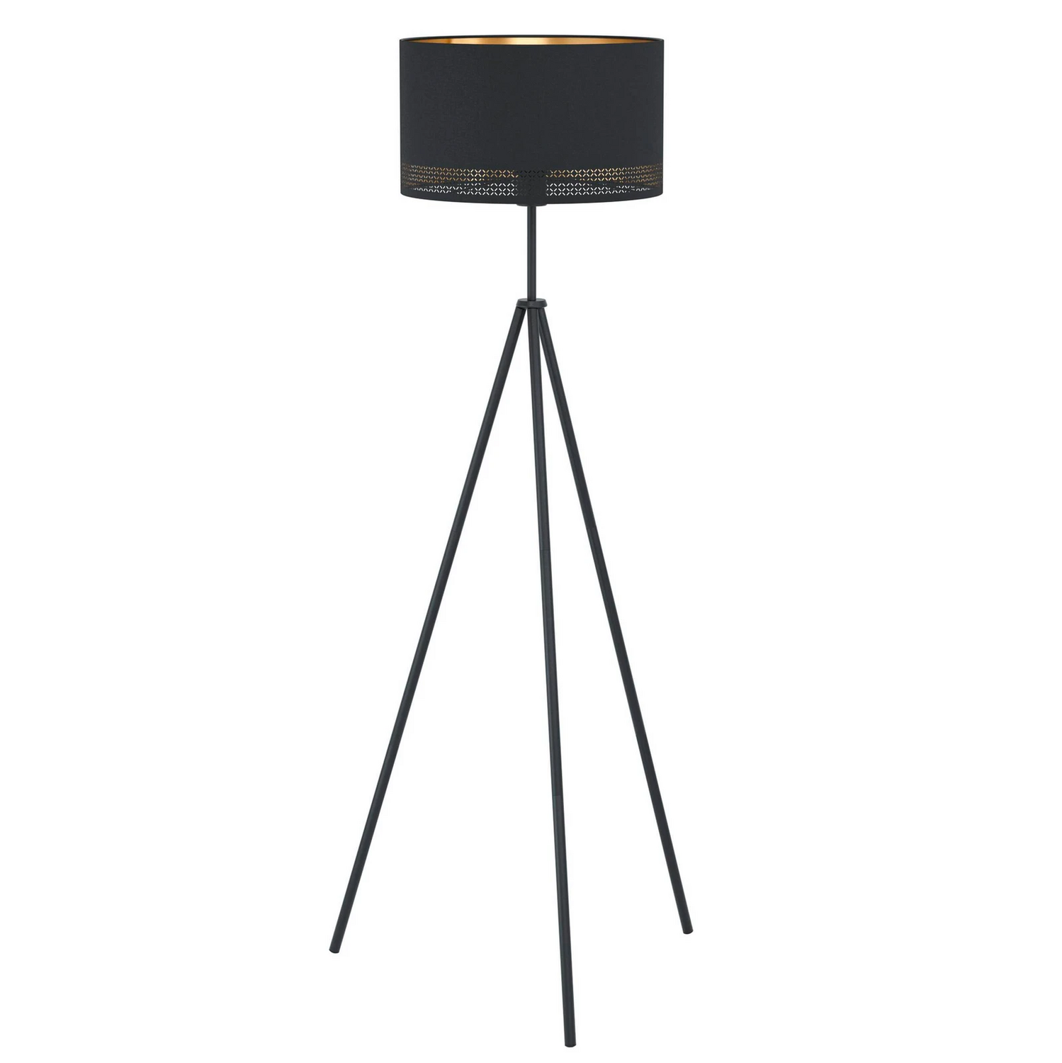 Eglo Stehleuchte Esteperra Stehlampe Standleuchte Leuchte Dreibein Schwarz/Gold B-Ware von Eglo