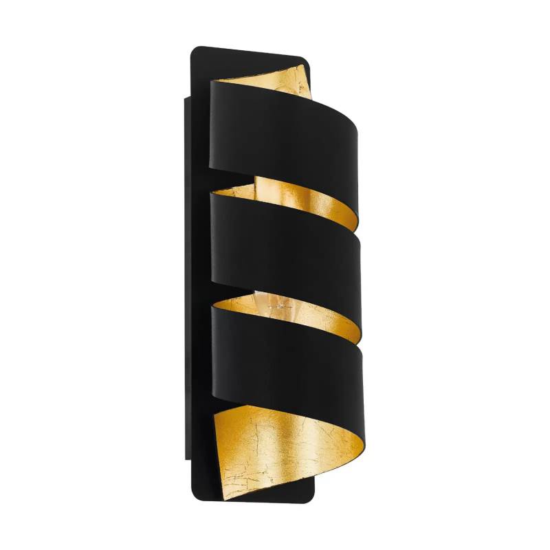 Eglo Wandleuchte Elizondo Wandlampe Wandlicht Leuchte Lampe Gedreht Schwarz Gold B-Ware von Eglo